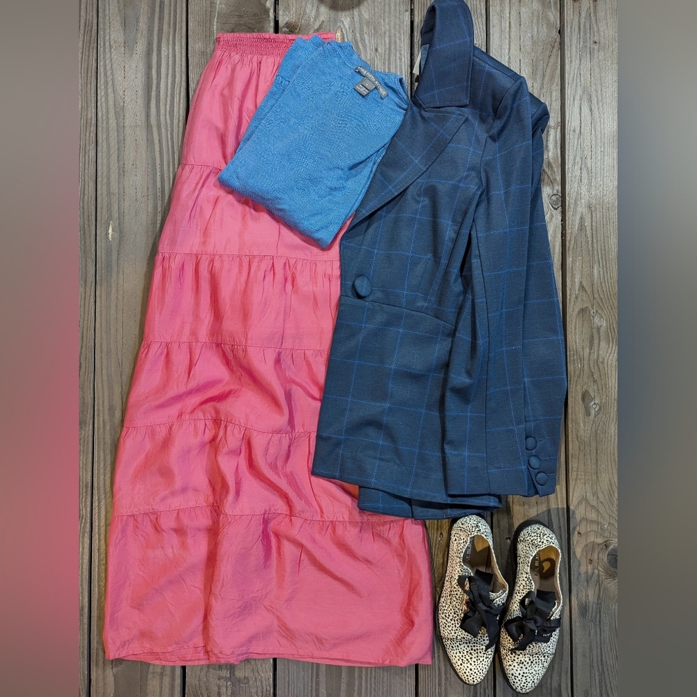 Garnet Hill Pink Maxi Skirt